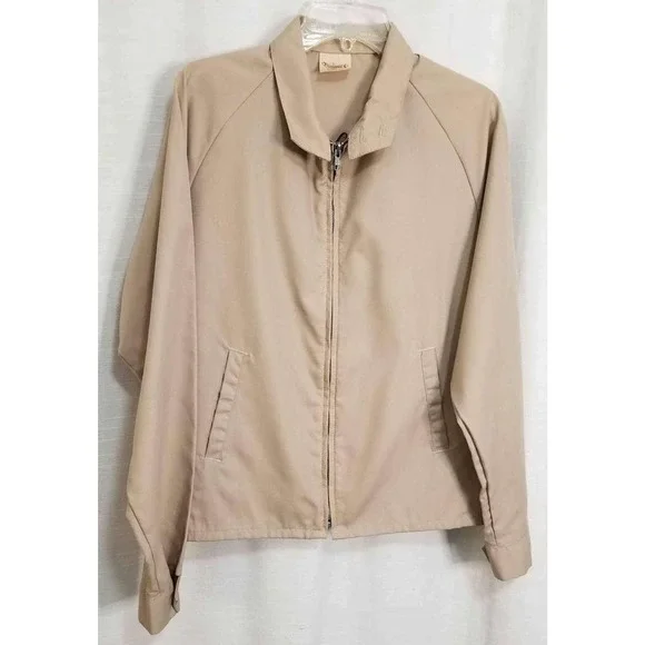 Vintage Fuzzy Deer Head Tan Mens Large Jacket By Auburn Made In The USA! - Picture 5 of 9